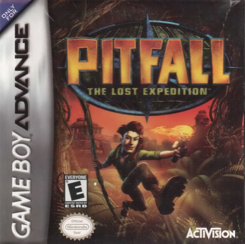 Pitfall The Lost Expedition box art for GameBoy Advance